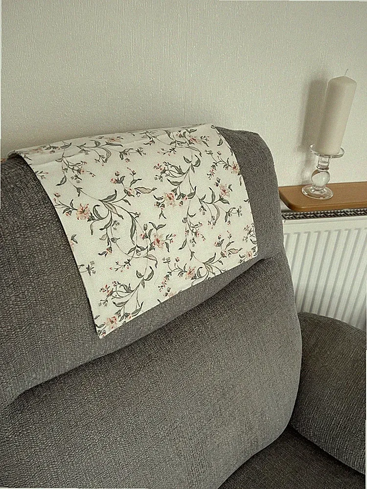 Antimacassar Chair Arm Back LAST ONE Sofa Armchair Cover Cottage 22"x13.5"