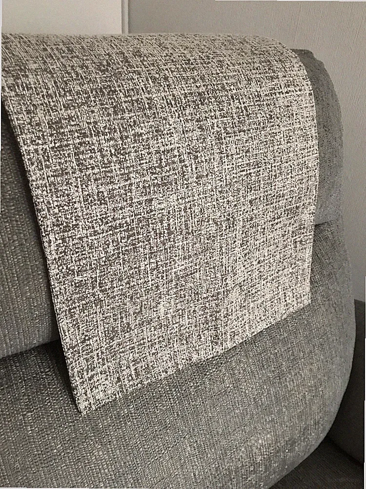 Antimacassar Chair Arm Back LAST ONE Sofa Armchair Cover Grey Speckle 28" x 14.5