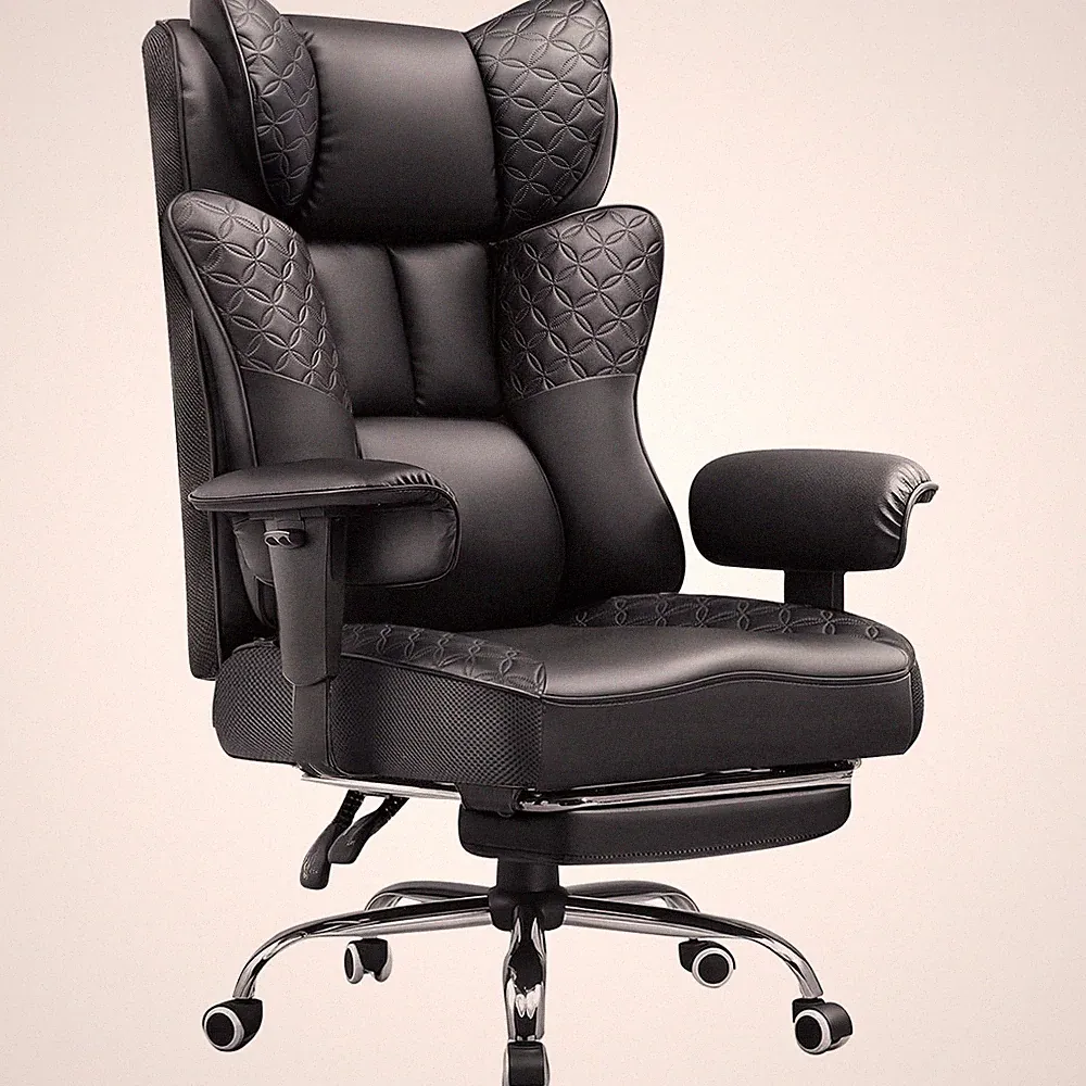 Big and Tall Office Chair Wide Ergonomic Gaming Chair with Deluxe Embossing D...