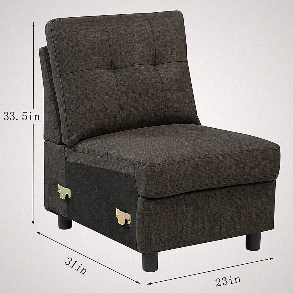 Modern Fabric Modular Sectional Sofa - Stylish and Comfortable Living Room Couch
