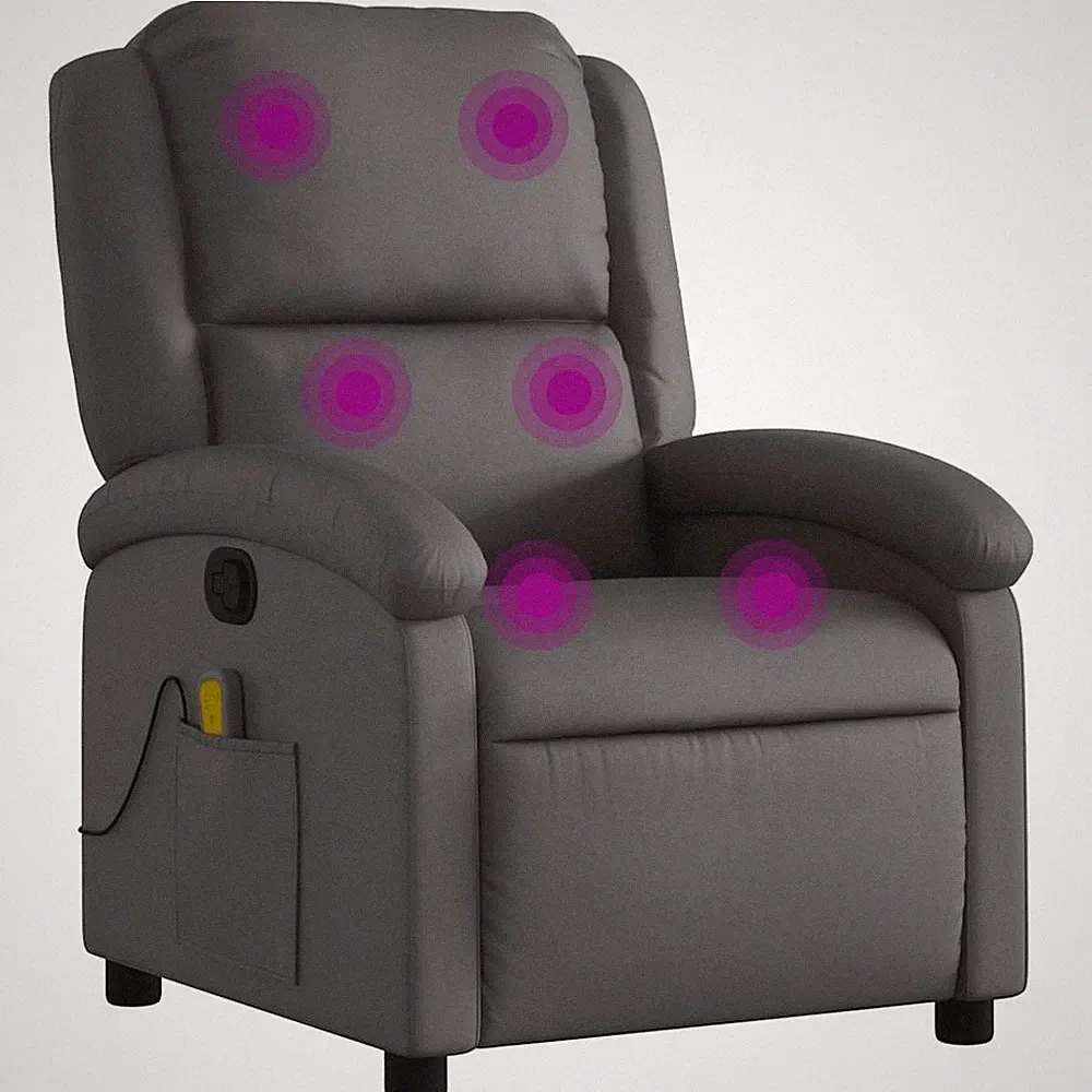 Recliner Chair Wingback Furniture Home Theater Cinema Real Leather vidaXL