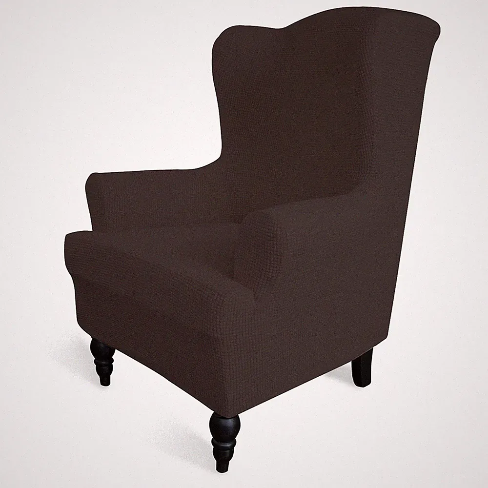 Stretch Wingback Chair Sofa Slipcover 1-Piece Sofa Cover Furniture Protector...